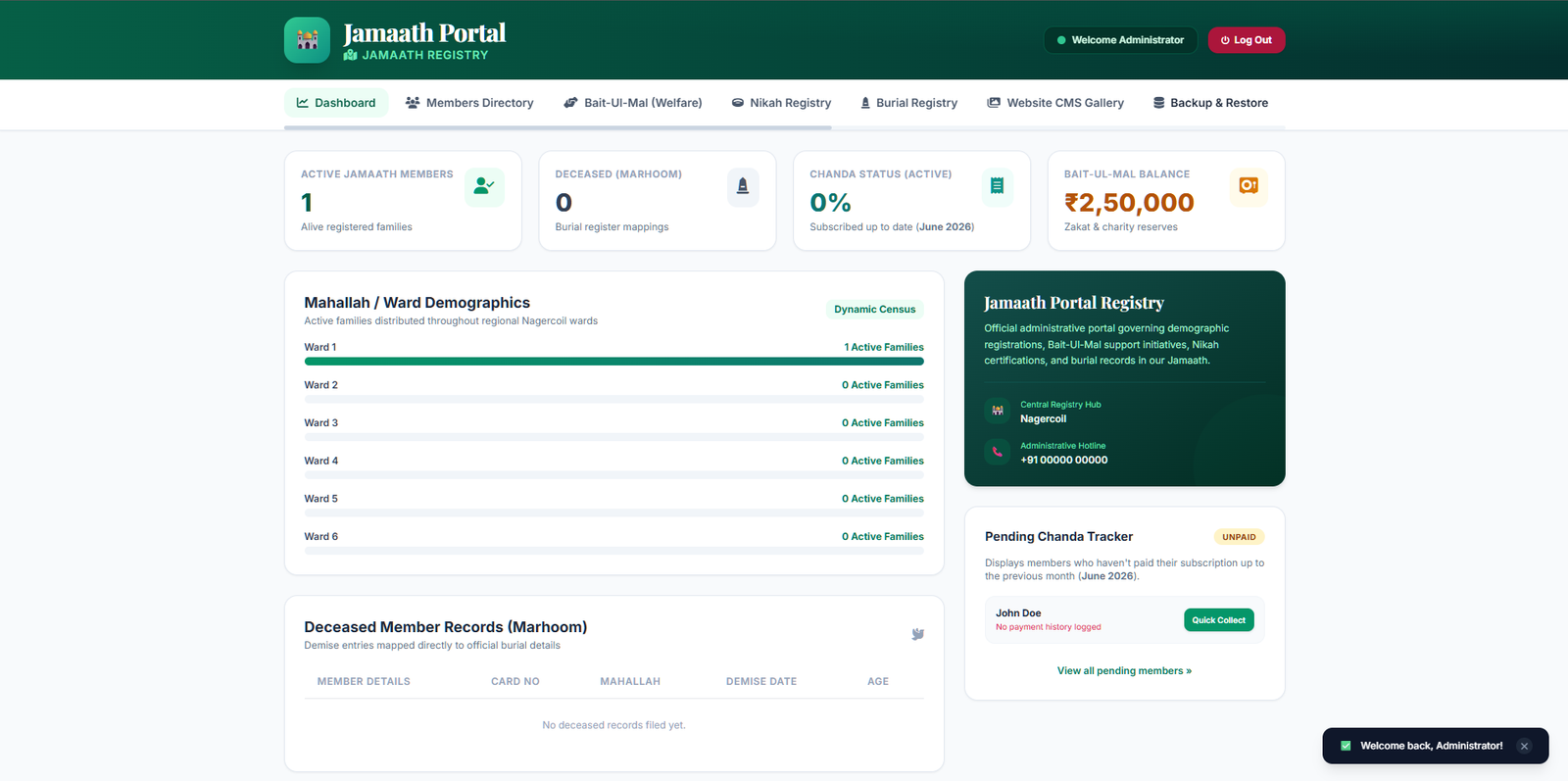 Jamaath Portal